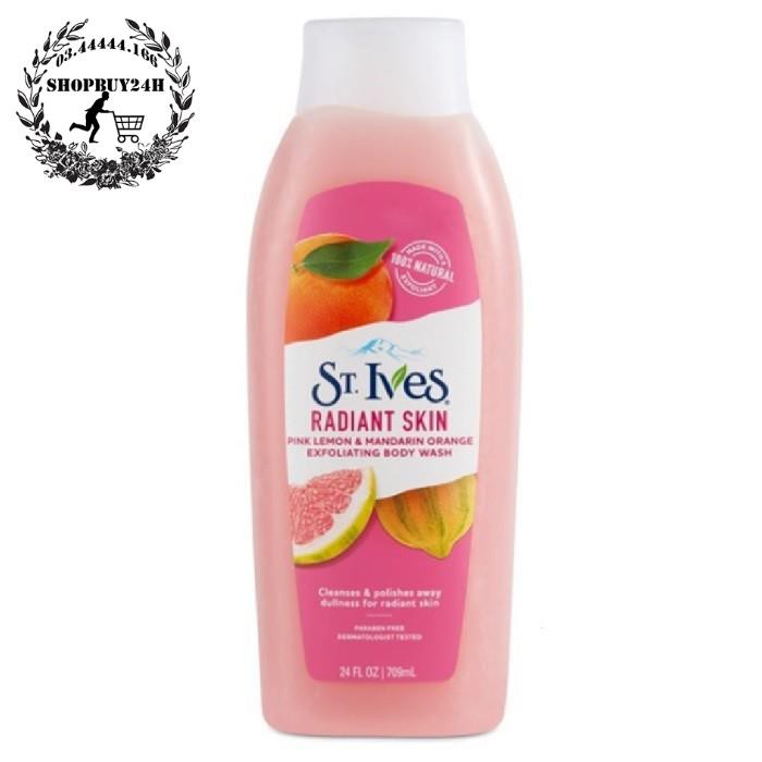 [HCM] -  Sữa tắm làm sáng da Hương Cam Chanh St. Ives Even & Bright body wash 709ml - Q2