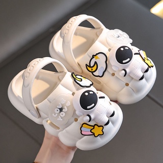 Đồ ăn ngon dép sandal họa tiết hoạt hình phong cách công chúa thời trang đi biển cho trẻ em儿童凉拖鞋男童女童公主卡通亲子婴幼儿包头宝宝沙滩洞洞鞋