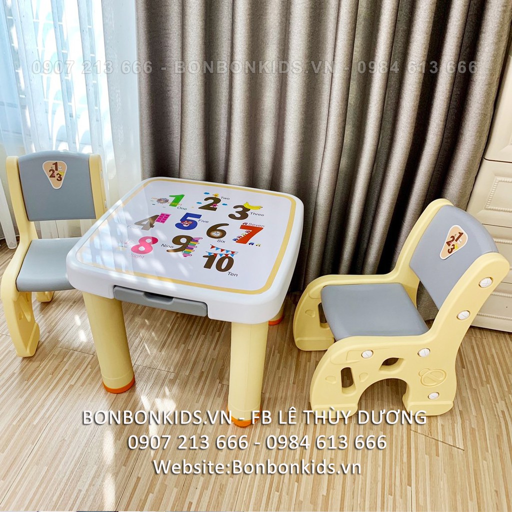 Bộ bàn ghế trẻ em cao cấp Newber  - Bàn ghế nhựa cho bé | BigBuy360 - bigbuy360.vn