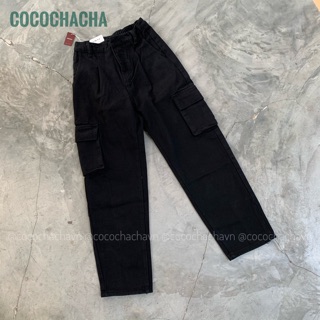 #Q1081CS quần slim baggy jeans (cạp chun sau)