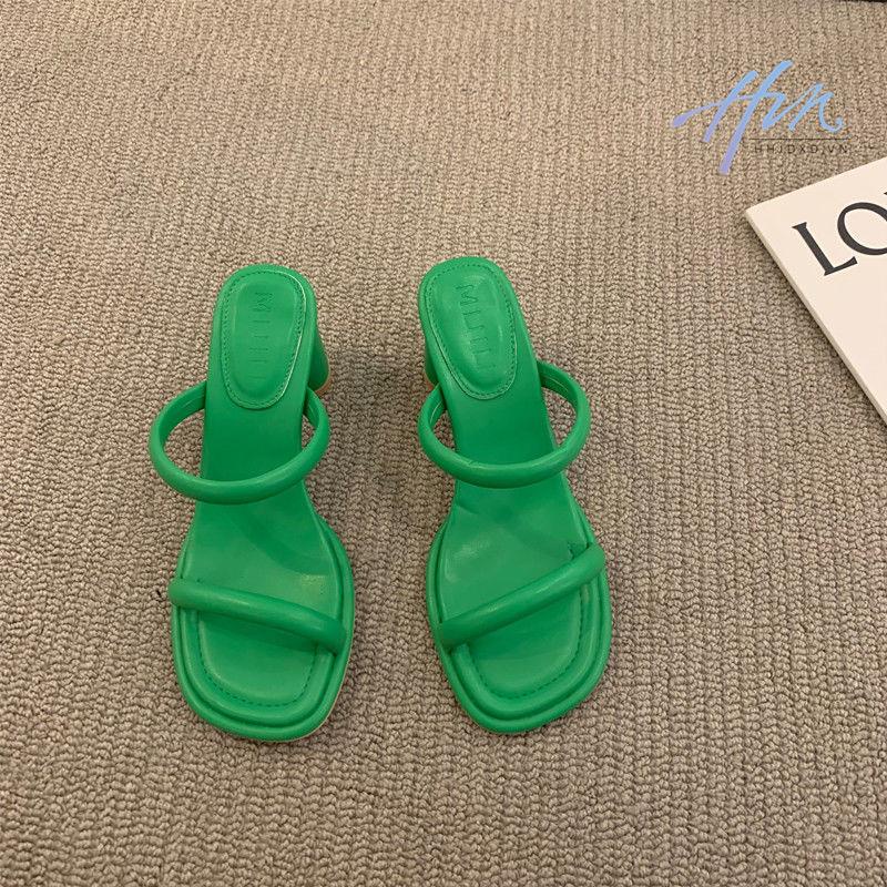 Giày Sandal Cao Gót Phong Cách Pháp Hàng Mới Thời Trang Mùa Hè 2022