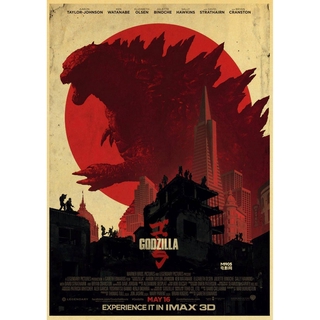 Áp phích phim Godzilla kiểu cổ điển
