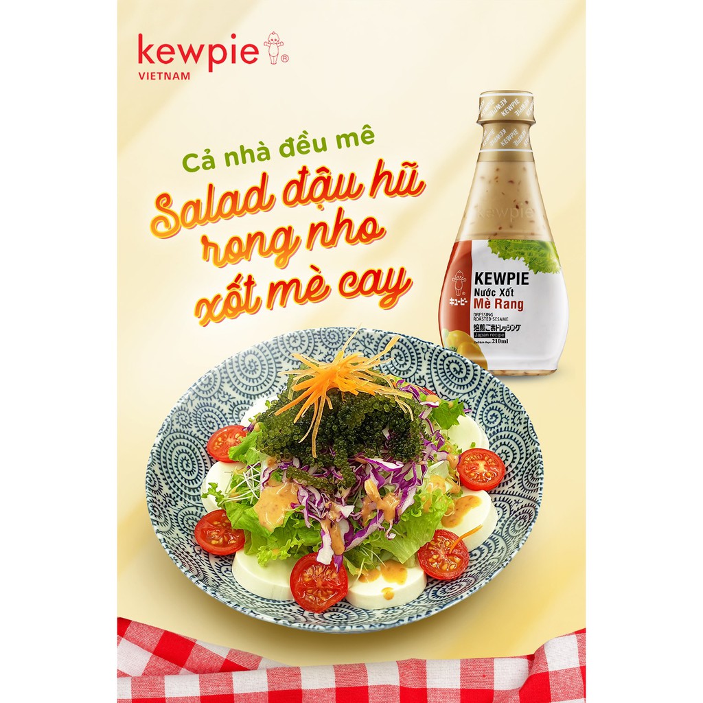 NƯỚC XỐT KEWPIE CÁC LOẠI 210ml ĂN KÈM RONG NHO, SALAD | BigBuy360 - bigbuy360.vn