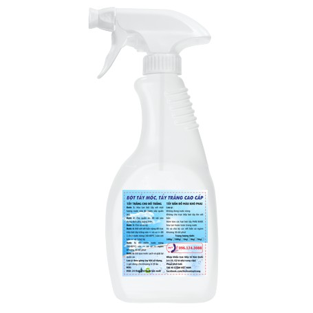 Nước tẩy trắng quần áo TRẮNG Hi-Clean C 500ml nhập khẩu Hàn Quốc đánh bật vết mốc nhựa cây ố vàng và các vết bẩn khác