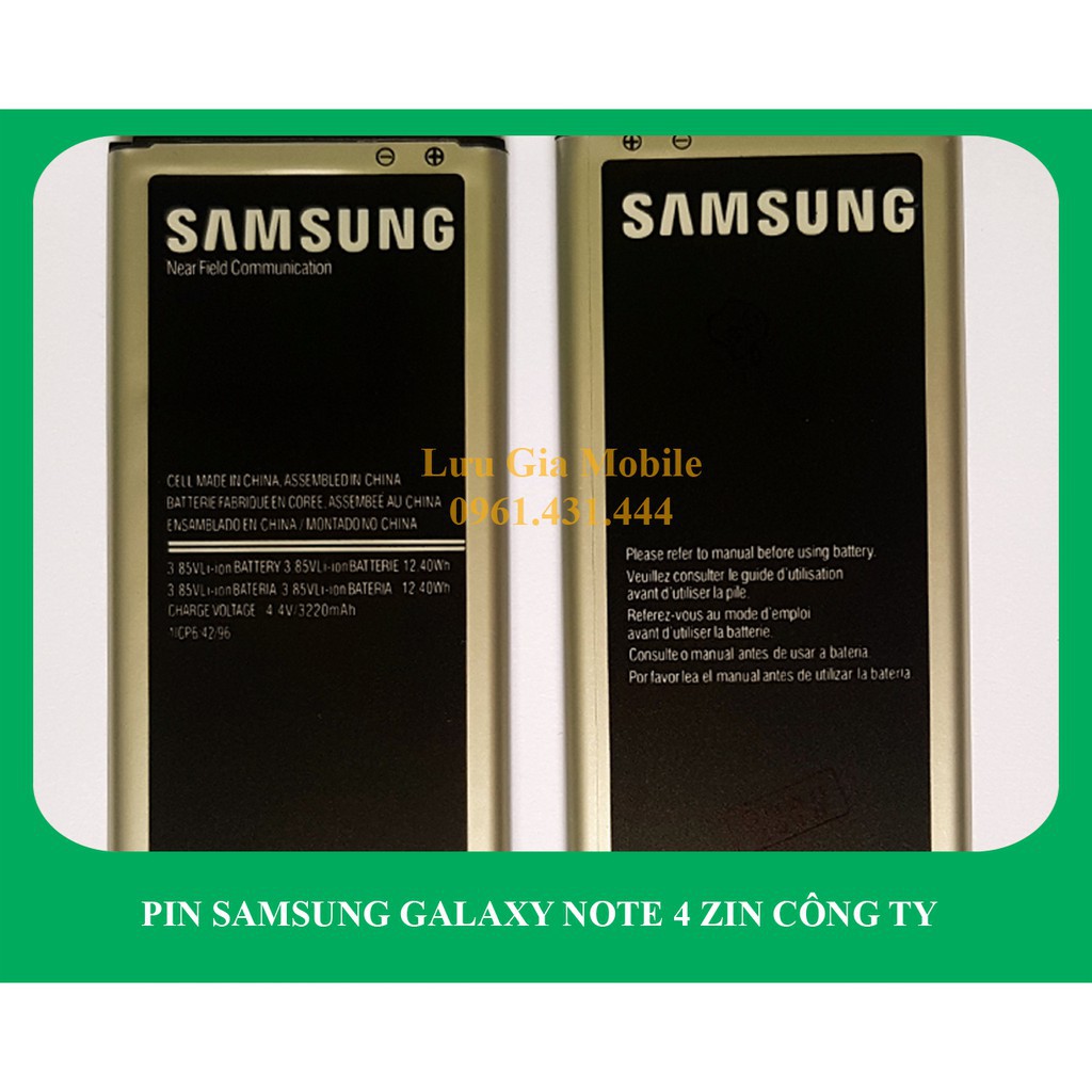 2021- Pin Samsung Galaxy Note 4 công ty N910 | Note 4 2 Sim N9100 | Note 4 Edge N915