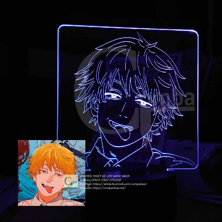[ẢNH SHOP CHỤP] Đèn Ngủ Anime LED 3D Chainsaw Man Denji Type 01 ACSM0201 16 MÀU TÙY CHỈNH
