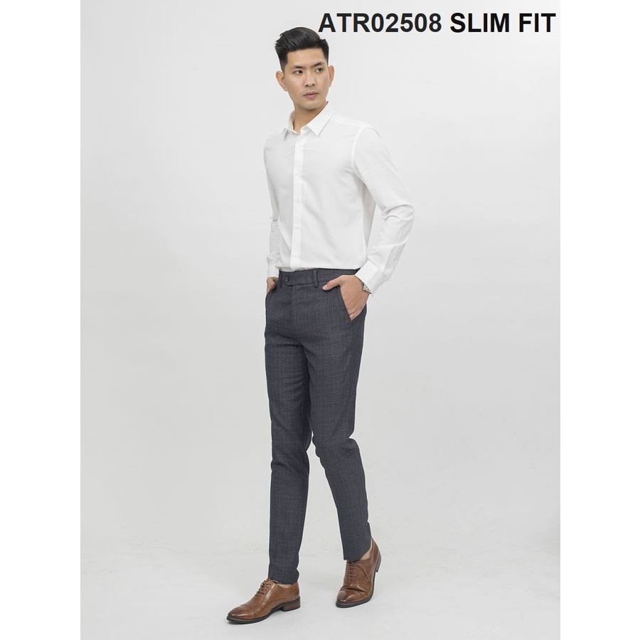 QUẦN ÂU NAM ARISTINO SLIM KẺ CARO SANG TRỌNG ATR02508