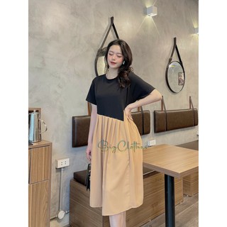 Váy đầm bigsize cotton co dãn 2 màu siêu xinh 45-75kg