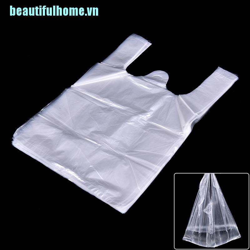 Set 46 Túi Nhựa 15X23Cm Có Tay Cầm Dùng Để Đựng Áo Thun Trong Siêu Thị