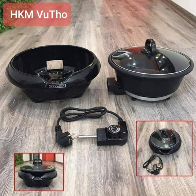 Nồi lẩu điện Lock&Lock EJP431SN 5L-28cm (Quà tặng Sony