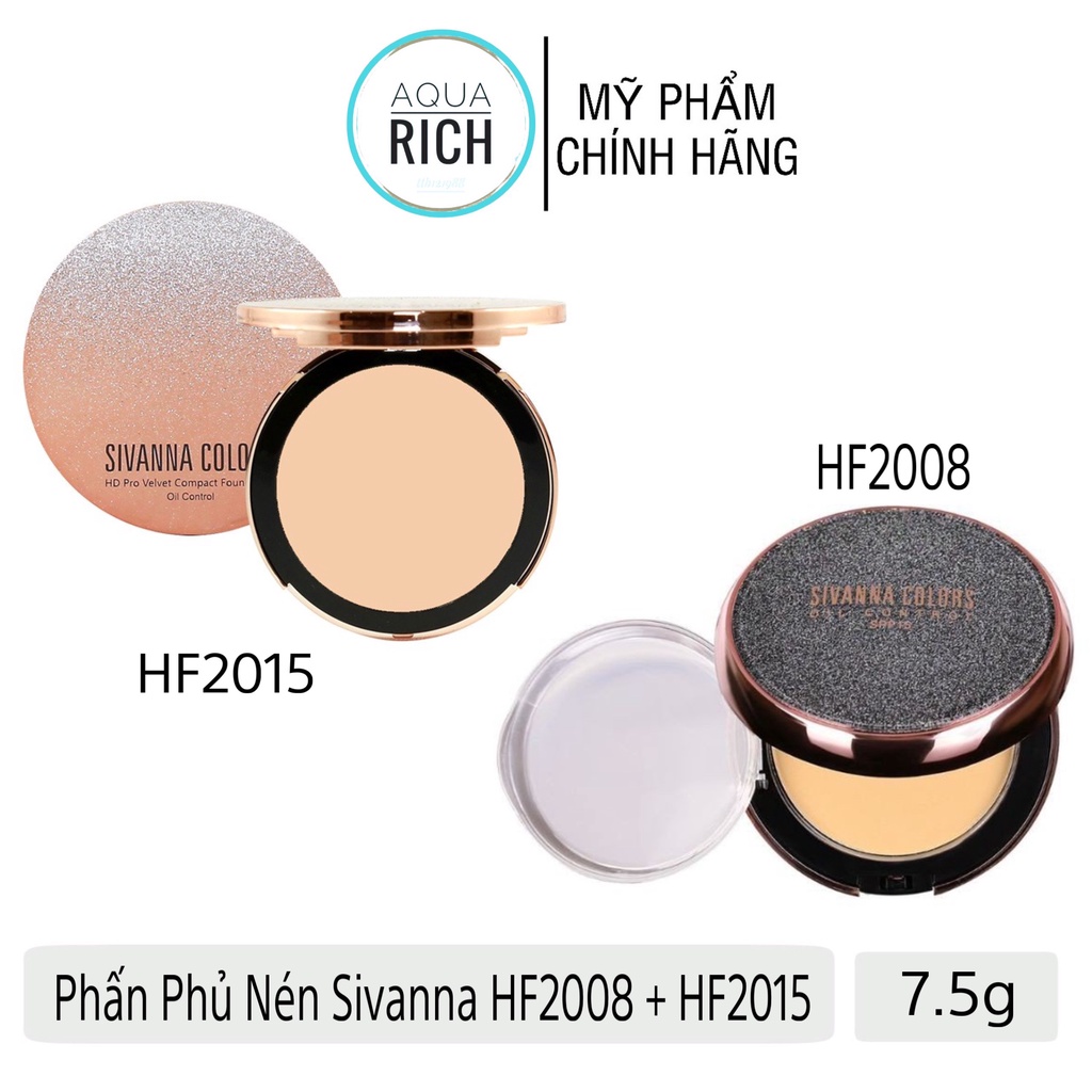 Phấn Phủ Nén Sivanna HF2008 + HF2015