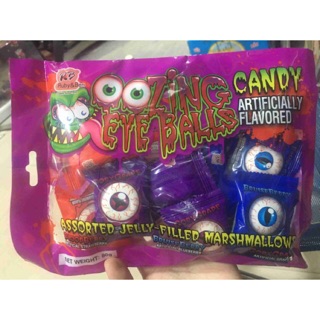 Bịch Kẹo Dẻo Xốp Kinh Dị Con Mắt Candy Zing Eye Balls Assorted Jelly Filly Marshmallows