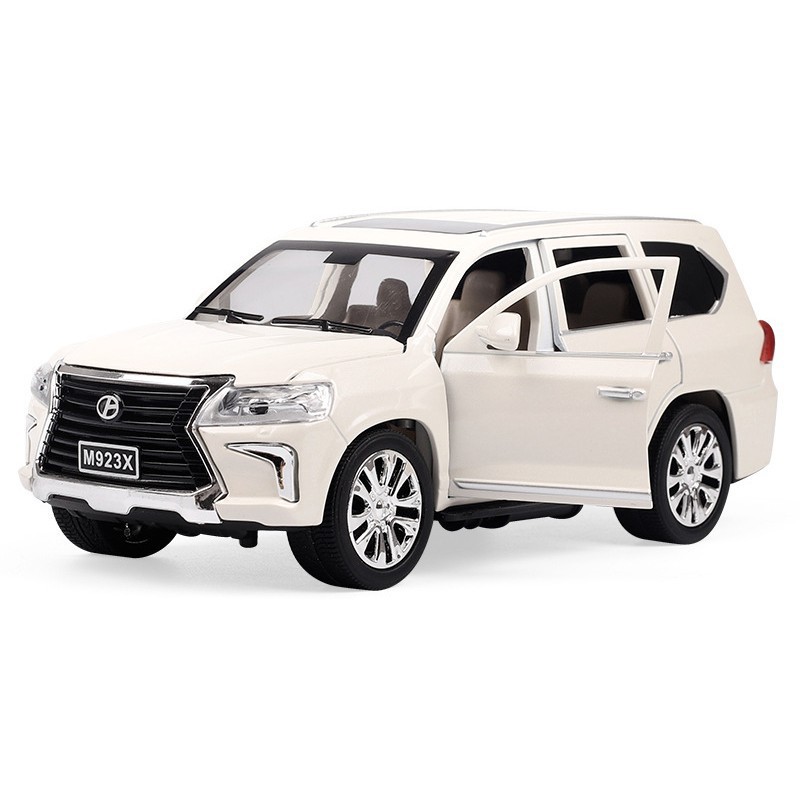 Xe mô hình hợp kim Lexus LX570 tỉ lệ 1:24, 2 màu Đen, Trắng