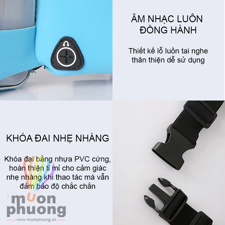 Túi Đeo Hông Chạy Bộ Có Ngăn Đựng Bình Nước tiện lợi-Túi thể thao đa năng TTC4(Không kèm bình)