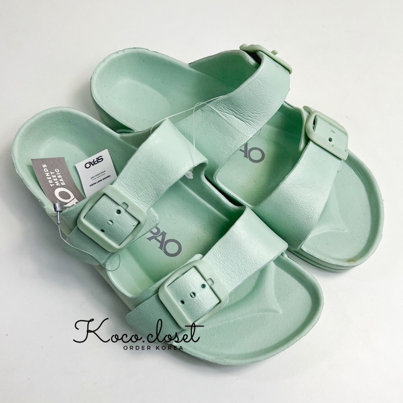 Dép Spao Eva Quai Kép Màu Xanh Mint Chính Hãng
