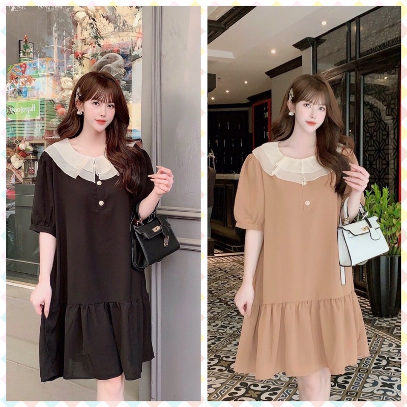 Váy bầu đầm bầu MAMADRESS thiết kế RẺ ĐẸP chất lụa Hàn mát mẻ nhẹ nhàng BẦU đi làm đi dạo sang chảnh thoải mái