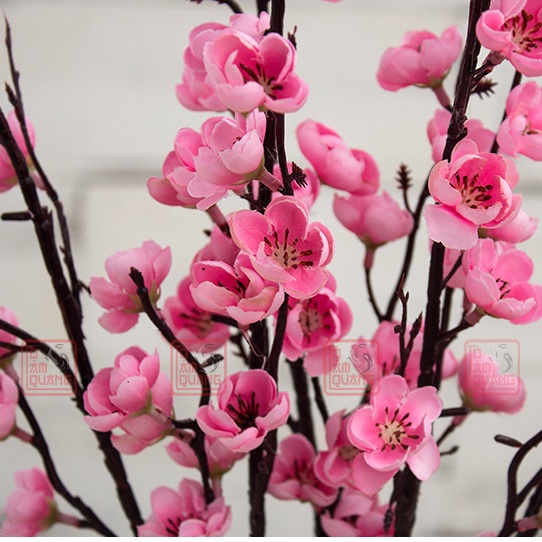 Cành hoa mai giả đồ phụ kiện trang trí tết, nhà cửa bằng lụa cao cấp rẻ đẹp mang lại may mắn tài lộc- nhiều kích cỡ