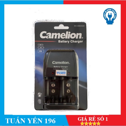[giao hỏa tốc 1h] Sạc Pin Đa Năng Camelion Pin AA + AAA + 9V BC-0904S