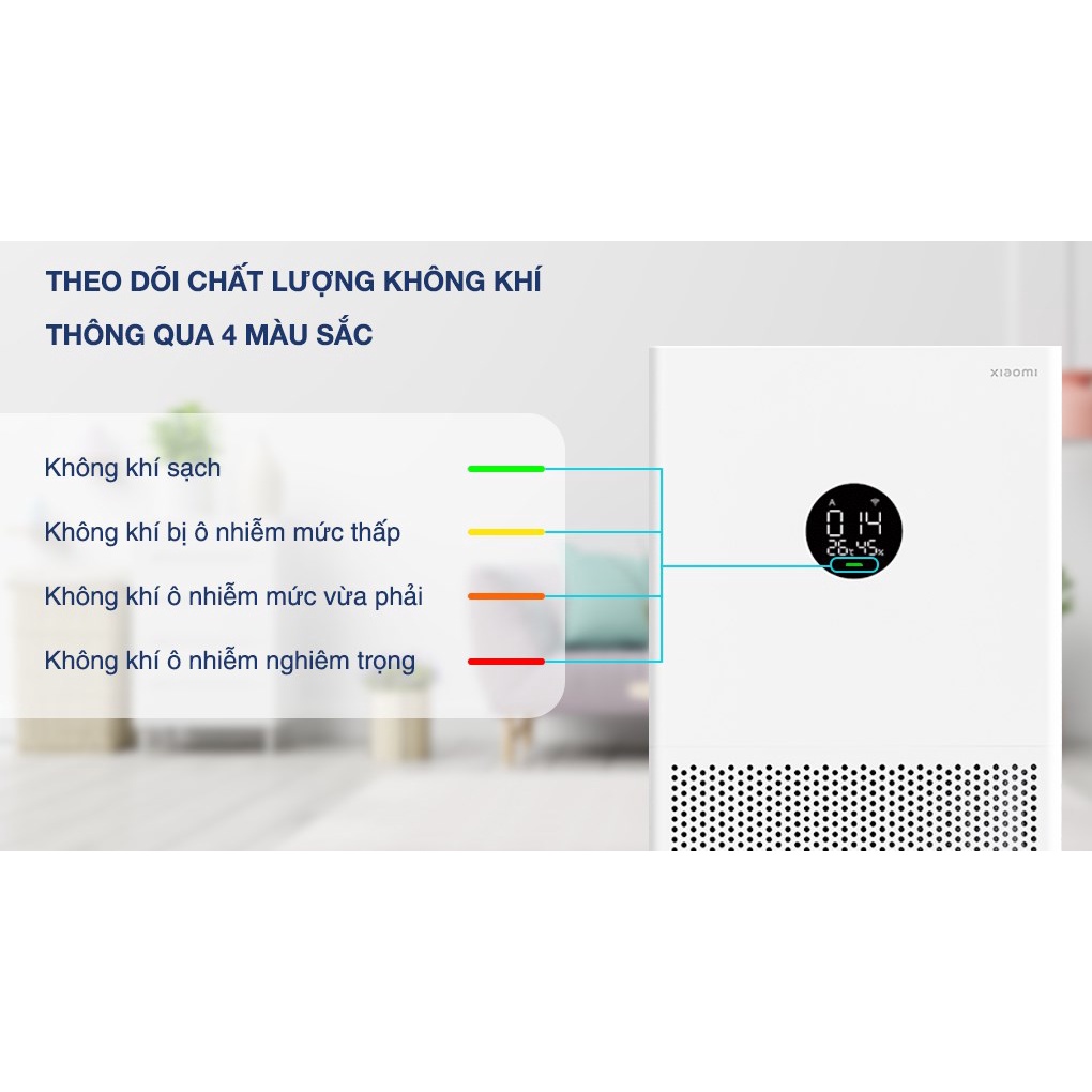 Máy lọc không khí Xiaomi Air Purifier 4 Lite - Máy lọc giúp không khi trong lành, bảo vệ sức khỏe cho gia đình bạn