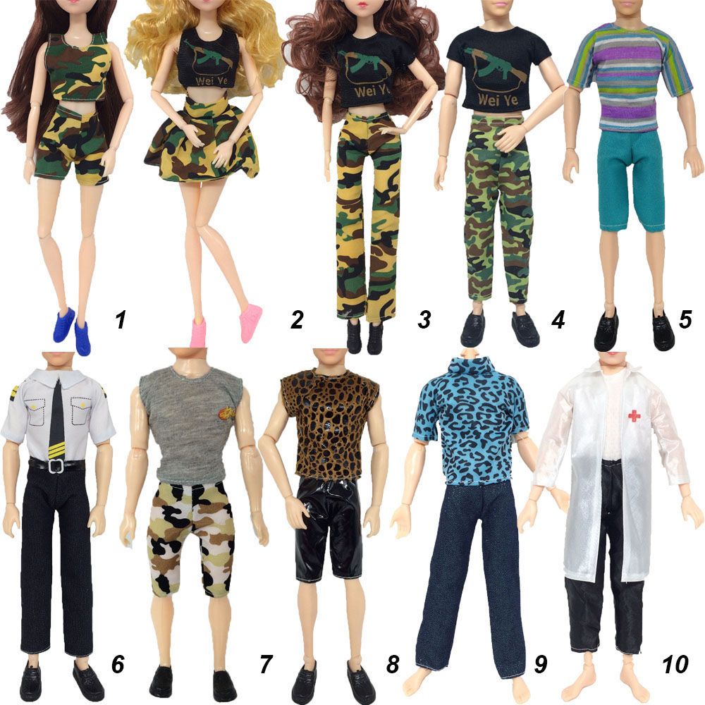 Bộ Quần Áo Nỉ 30cm Thời Trang Cho Búp Bê Nam