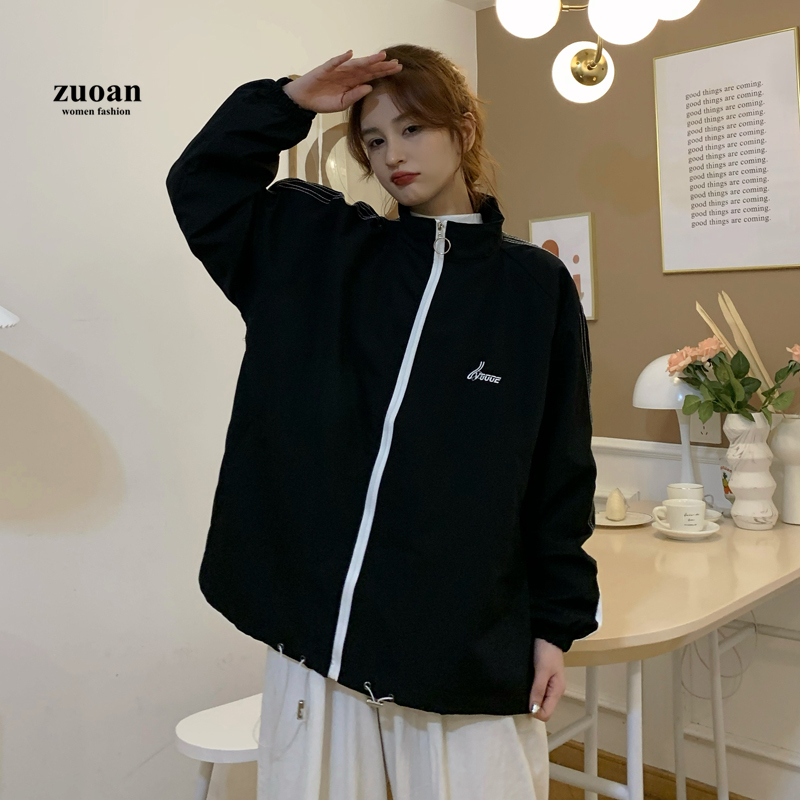 SUXI Áo Khoác Thể Thao Dáng Rộng Kiểu Hàn Quốc Thời Trang Xuân Thu Cho Các Cặp Đôi