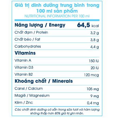 10 chai Sữa tươi thanh trùng VPMilk Đà Lạt Fresh Milk - Không Đường dành cho mọi lứa tuổi ( 200ml - 450ml - 950ml) DLFM