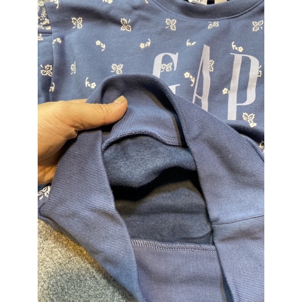 Áo nỉ gap dài tay xuất xịn cho bé gái size 4/5y-6/7y