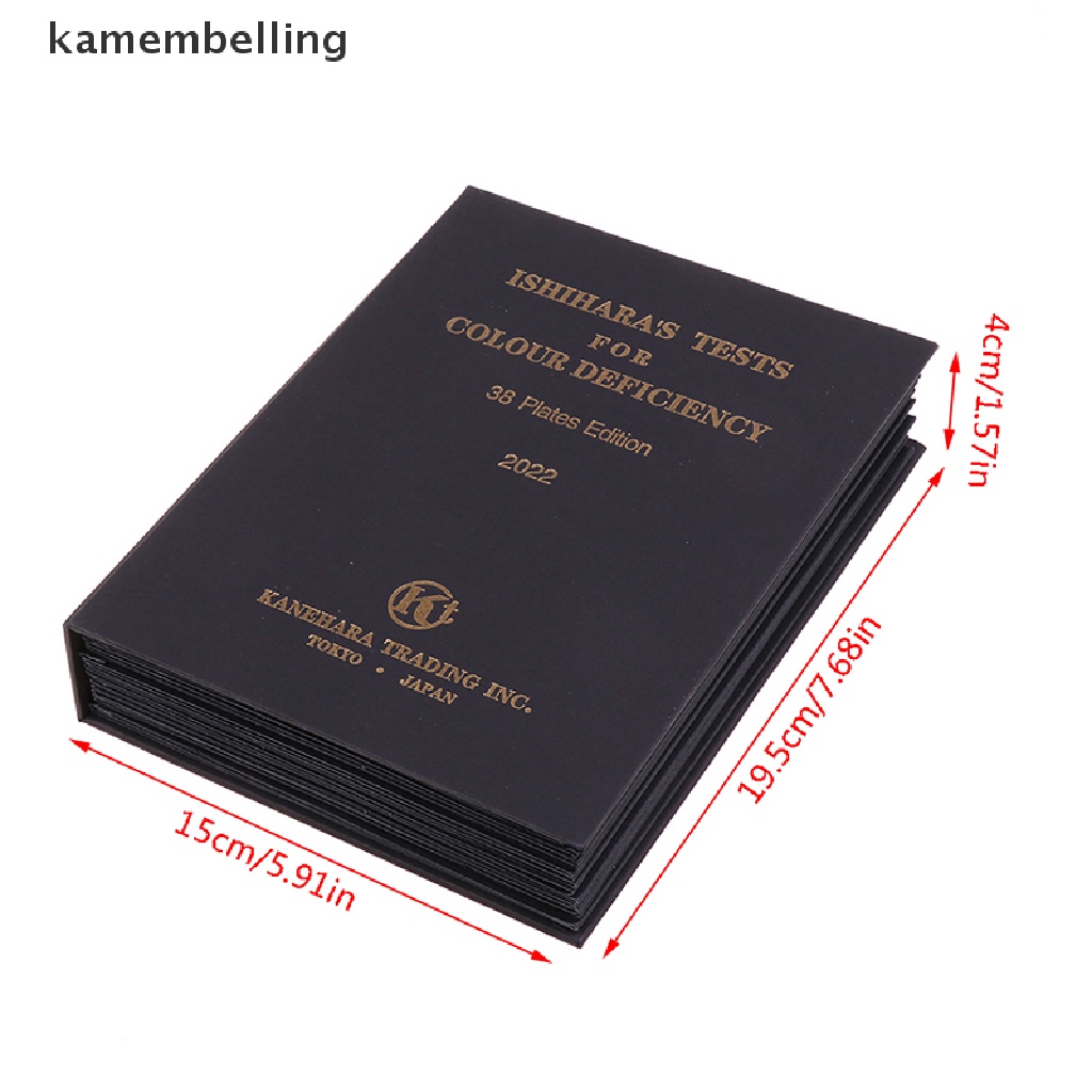 Sách 38 Tấm Giấy Kiểm Tra Đánh Điểm Mù kamembelling Ishihara