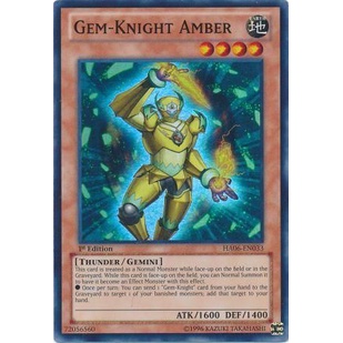 Thẻ bài Yugioh - TCG - Gem-Knight Amber / HA06-EN033'