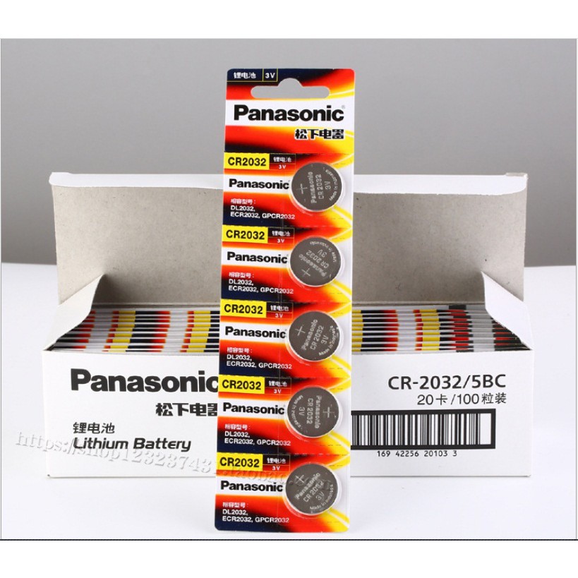Sale Pin Cmos Panasonic CR2032 vỉ 5 viên