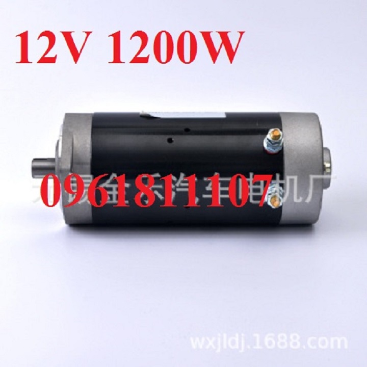 Mô tơ 12v 24V 1200w công suất cao, motor 12V 1200W, động cơ 12V 1200W chế máy nén, motor máy nén khí, motor thủy lực