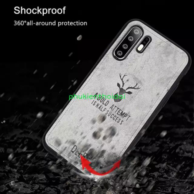 Ốp lưng Huawei P30 Pro FREESHIP Từ 50k chống sốc vải đầu hươu cao cấp