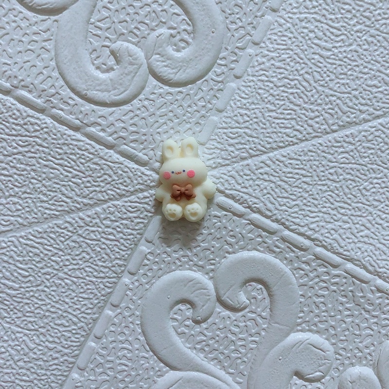 Sticker nổi, charm cute dán ốp điện thoại, bình nước, laptopp tông màu nâu sữa