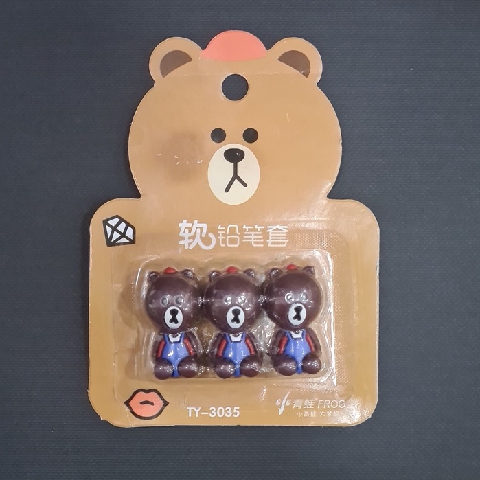 Nắp Đậy Bút Chì Nhựa Dẻo Cute