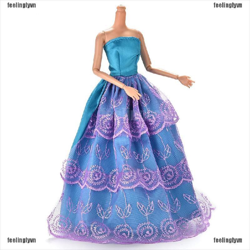 ❤TOP❤ Đầm lưới xinh xắn cho búp bê Barbie ❤YO