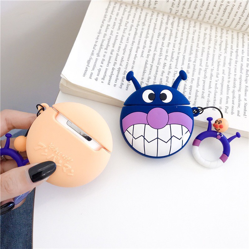 Case airpods Anpanman dễ thương, Vỏ bao airpod 1 2, Inpiods 12 silicon đựng tai nghe bluetooth , tai nghe không dây