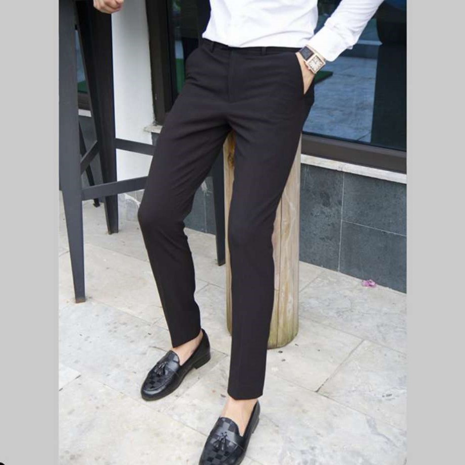 Quần âu nam vải cotton siêu co dãn slim-fit Edana Menswear, chống nhăn, chống xù ,dành người cân nặng 45 -78kg