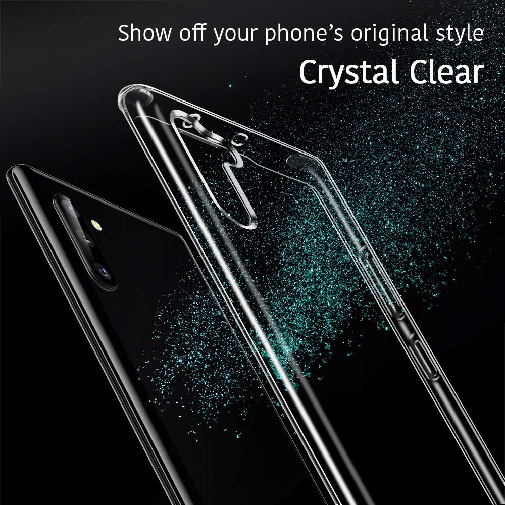 Ốp lưng dẻo trong suốt cho Samsung Galaxy Note 10 / Note 10 Plus / Note 10 Lite hiệu Ultra Thin mỏng 0.6mm, chống trầy
