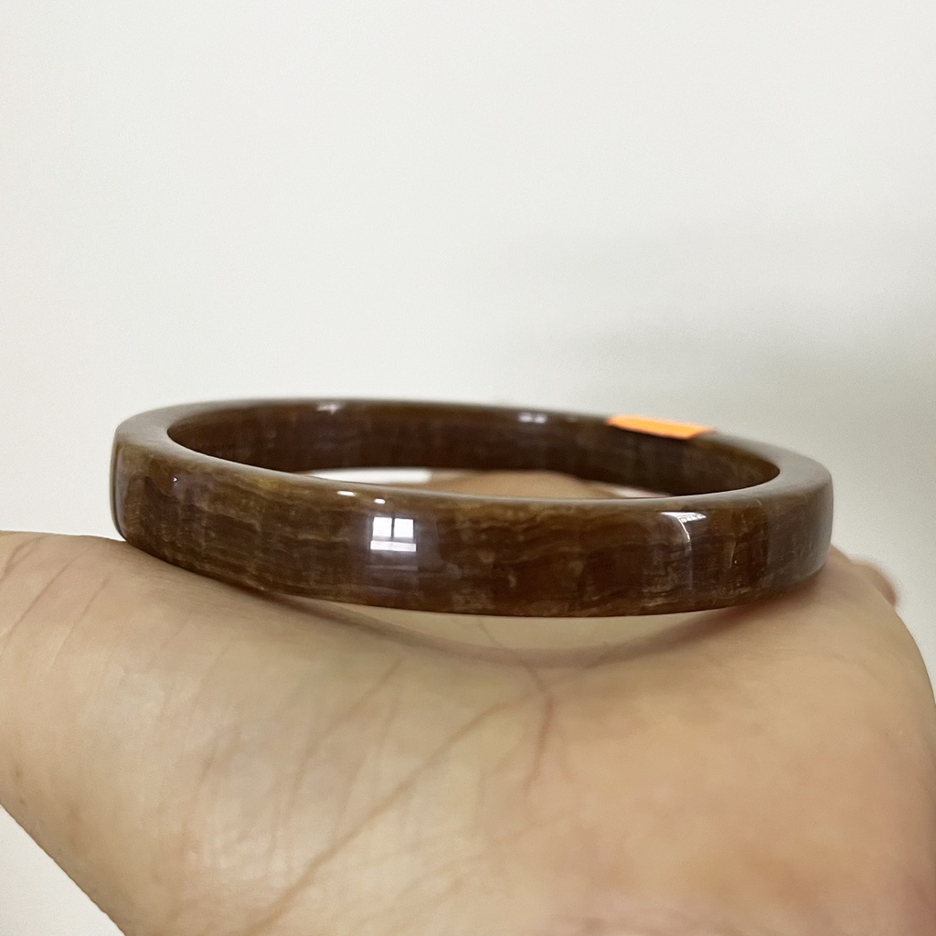 Vòng tay vuông đá thật màu vàng nâu cho mệnh Kim và Thổ nhiều size rẻ nhất