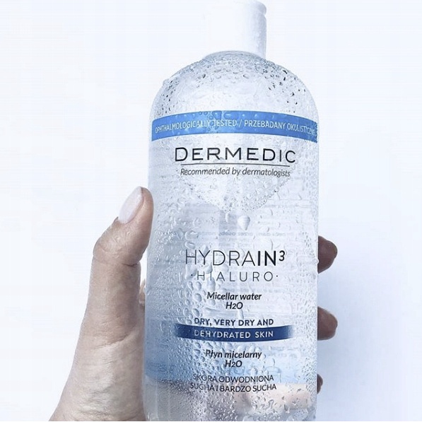 SẢN PHẨM TẨY TRANG CHO DA KHÔ DERMEDIC HYDRAIN 3 500ML - CHÍNH HÃNG ĐỦ BILL