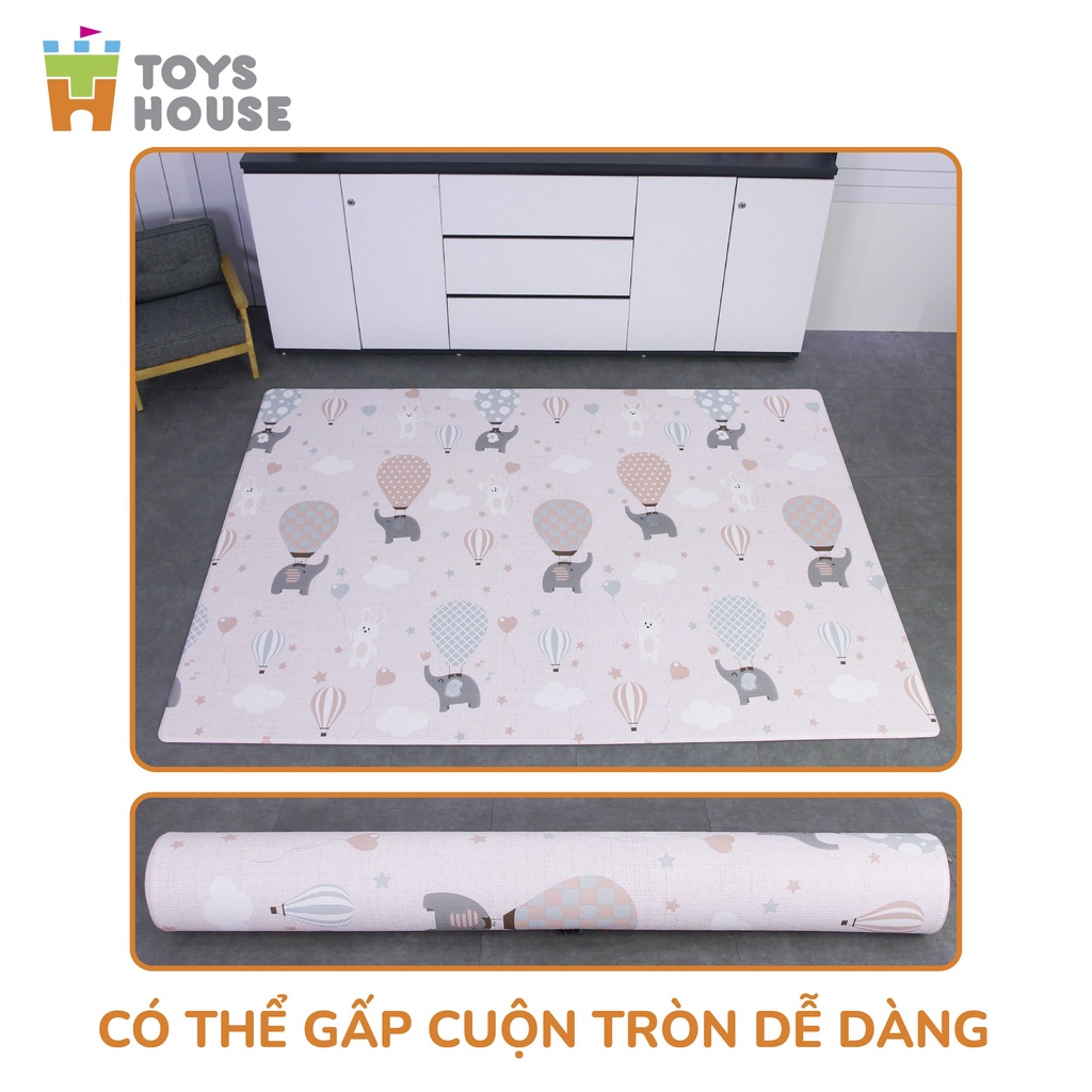 Thảm trải sàn Silicon chống trơn trượt cho bé yêu Toyshouse tiêu chuẩn Châu Âu EU71 140cm *200cm