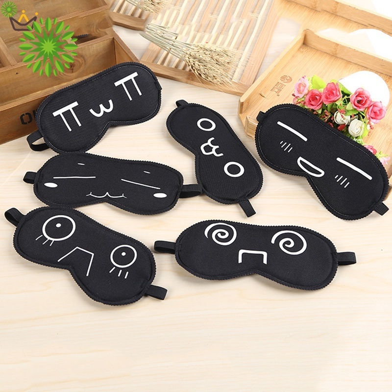 1 Miếng Bịt Mắt Ngủ Họa Tiết Hoạt Hình Dễ Thương Hỗ Trợ Giấc Ngủ Ey CR1