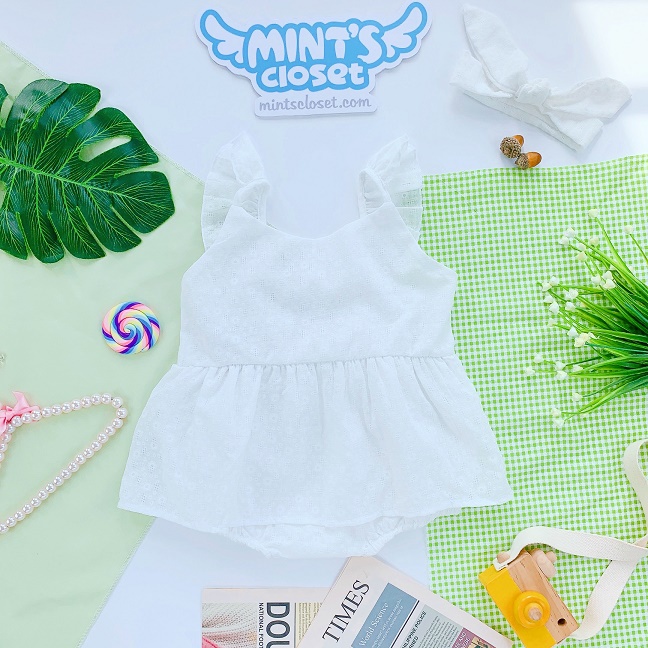 Váy body bé gái họa tiết ngẫu nhiên sơ sinh 1 2 tuổi MINTSCLOSET Mint's Closet - s797 - BV7012