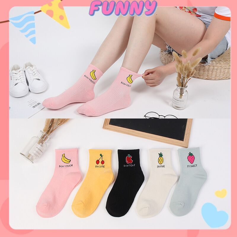 Vớ Thể Thao Mỏng In Hình Trái Cây Phong Cách Hàn Quốc Thời Trang Xuân Hè Cho Nữ | BigBuy360 - bigbuy360.vn