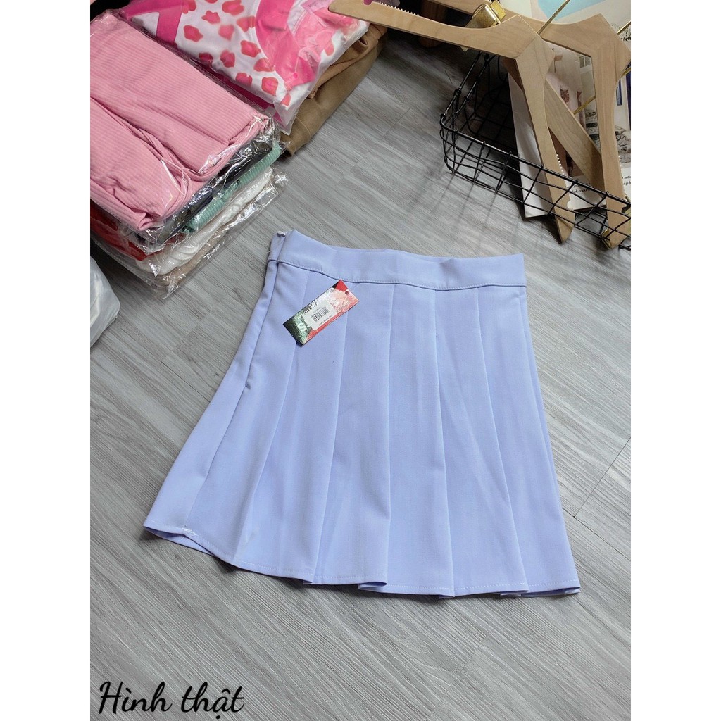 CHÂN VÁY TENNIS TRƠN ĐỦ MÀU CÓ MAY KÈM QUẦN BÊN TRONG,LY STORE
