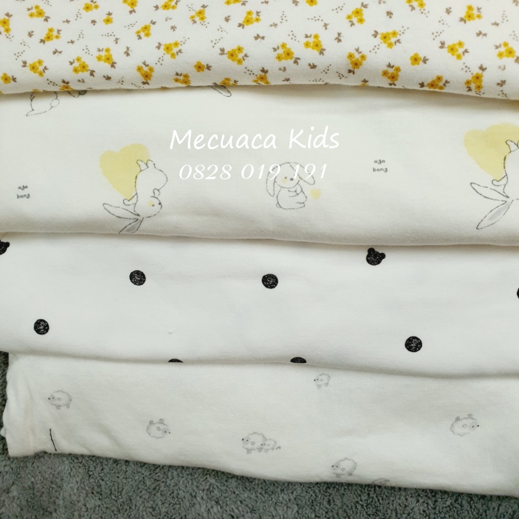 [90-120][CHỌN MẪU] Bộ ngủ cotton cúc vai dài tay thu đông cho bé gái nhiều hình thỏ-chấm bi -cừu-hoa nhí xuất Hàn dư xịn