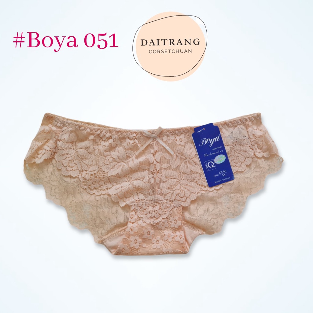 [Mã SRBACK010912 hoàn 20K xu đơn 50K] Quần lót ren nữ Boya 051 cạp thấp sexy (được chọn màu) | BigBuy360 - bigbuy360.vn