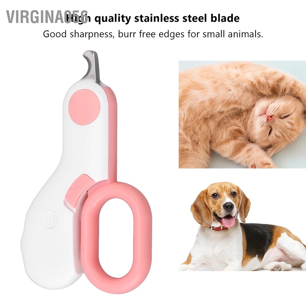 Dụng cụ cắt móng cho thú cưng có đèn led Virgina056