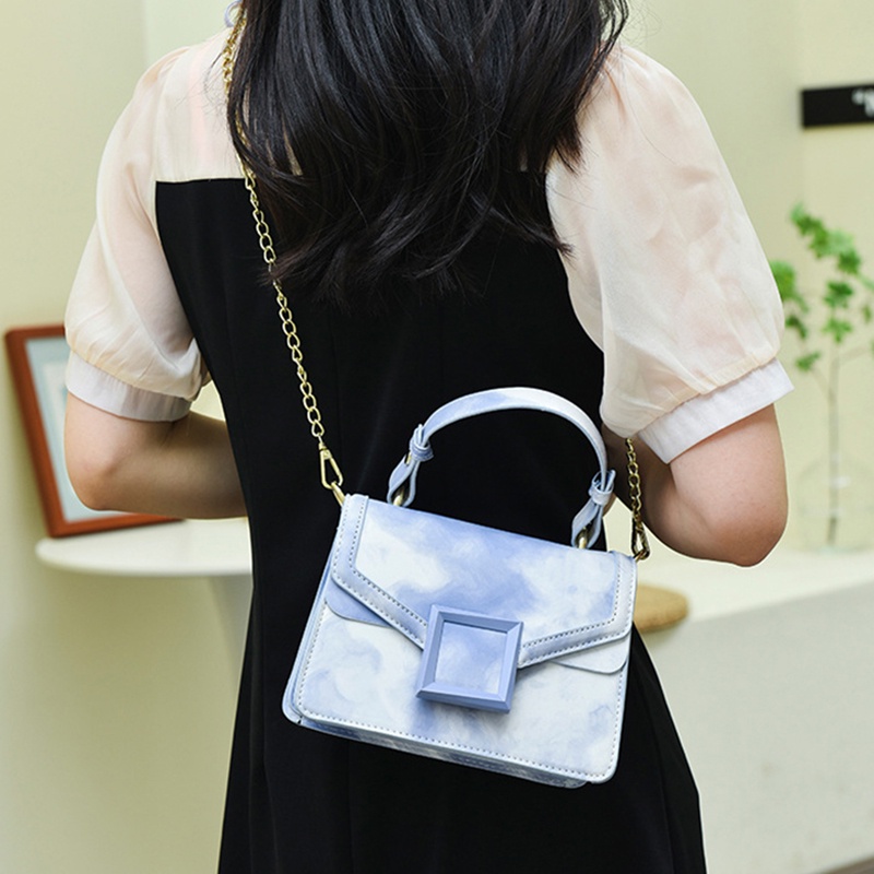 Túi Đeo Chéo Hình Vuông Nhỏ Màu Sắc gradient Dành Cho Nữ