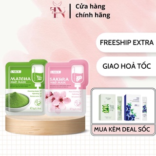 Mặt Nạ Bùn Trà Xanh Matcha Và Mặt Nạ Bùn Sakura Hoa Anh Đào Chính Hãng Laikou - Ngừa Mụn Sáng Da Se Khít Lỗ Chân Lông
